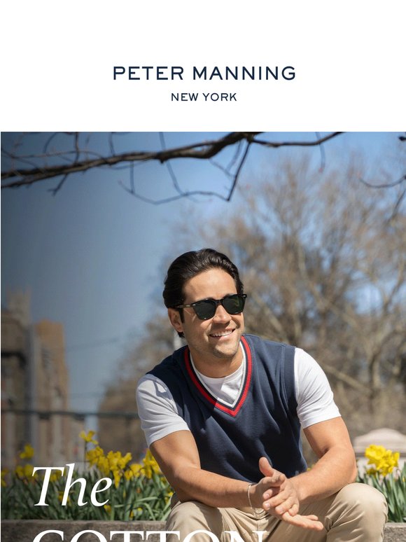 Tennis anyone? The Cotton Sweater Vest is back