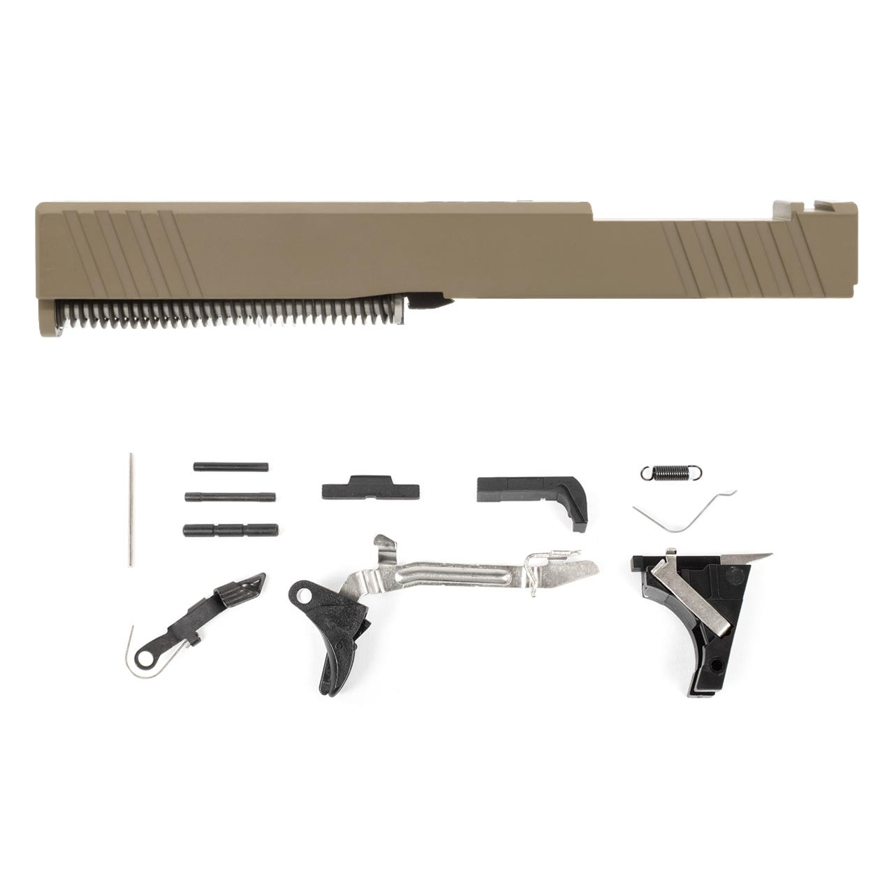 Image of Glock® 17 Compatible Pistol Build Kit w/ Pre-Assembled RMR Optic Cut Slide - FDE