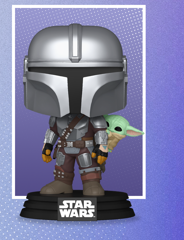 Pop! The Mandalorian with Grogu (On Back)