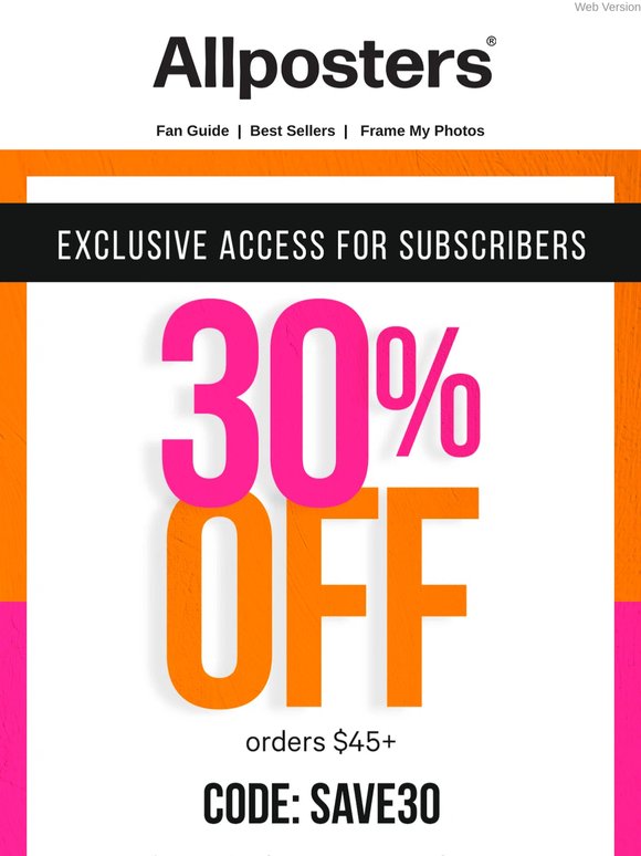 Exclusive One Day Only Deals, Just for You