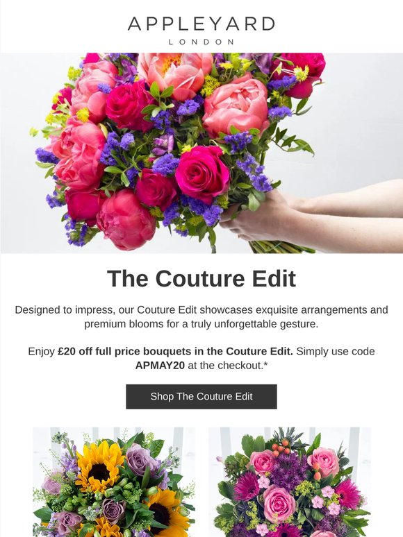 £20 off - Flowers Designed to Impress 💐