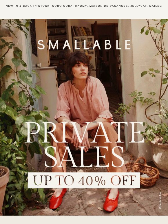 Las ventas privadas continúan, con descuentos de hasta el 40 %