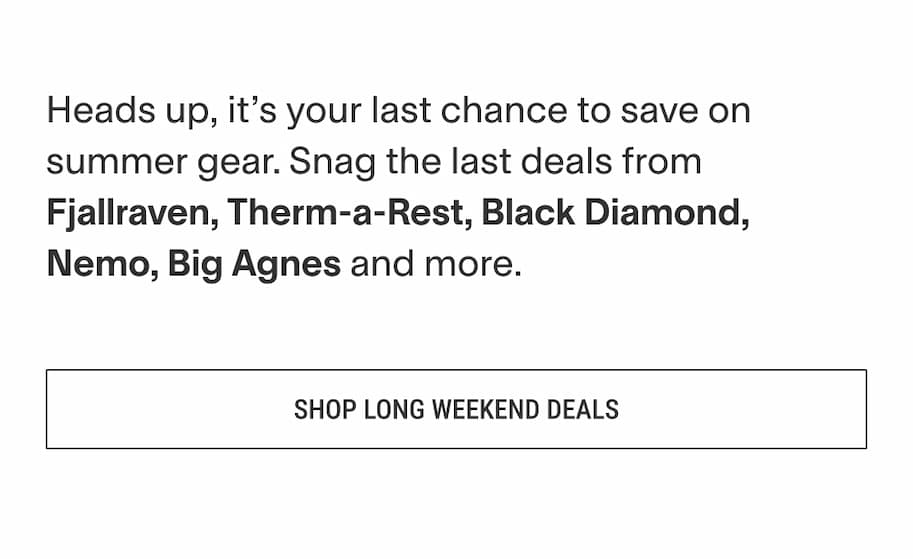 Long weekend deals