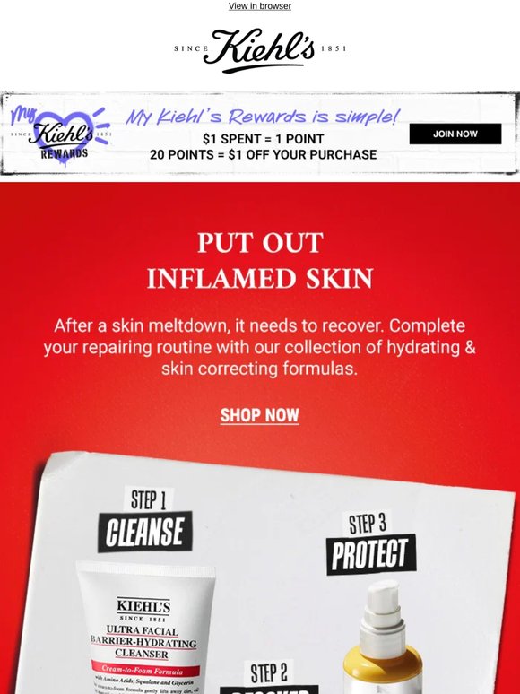 How to recover from a skin meltdown?