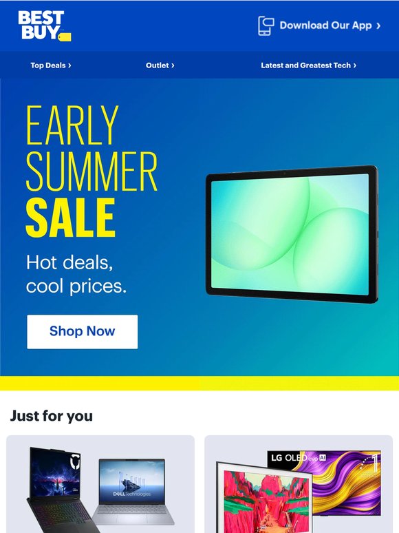 Early Summer Sale is on — Don’t let these summer deals melt away.