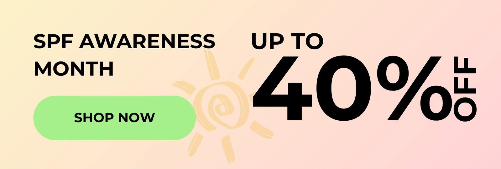 SPF Awareness Month Sale