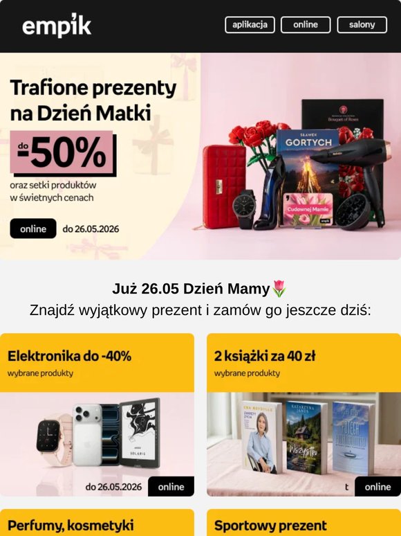 8 dni do Dnia Mamy...Podaruj Jej to, co najlepsze (i to do -50%!)💕🎁