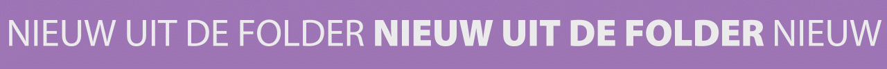 nieuw uit de folder
