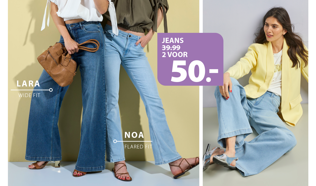 dames jeans 2 voor 50.-