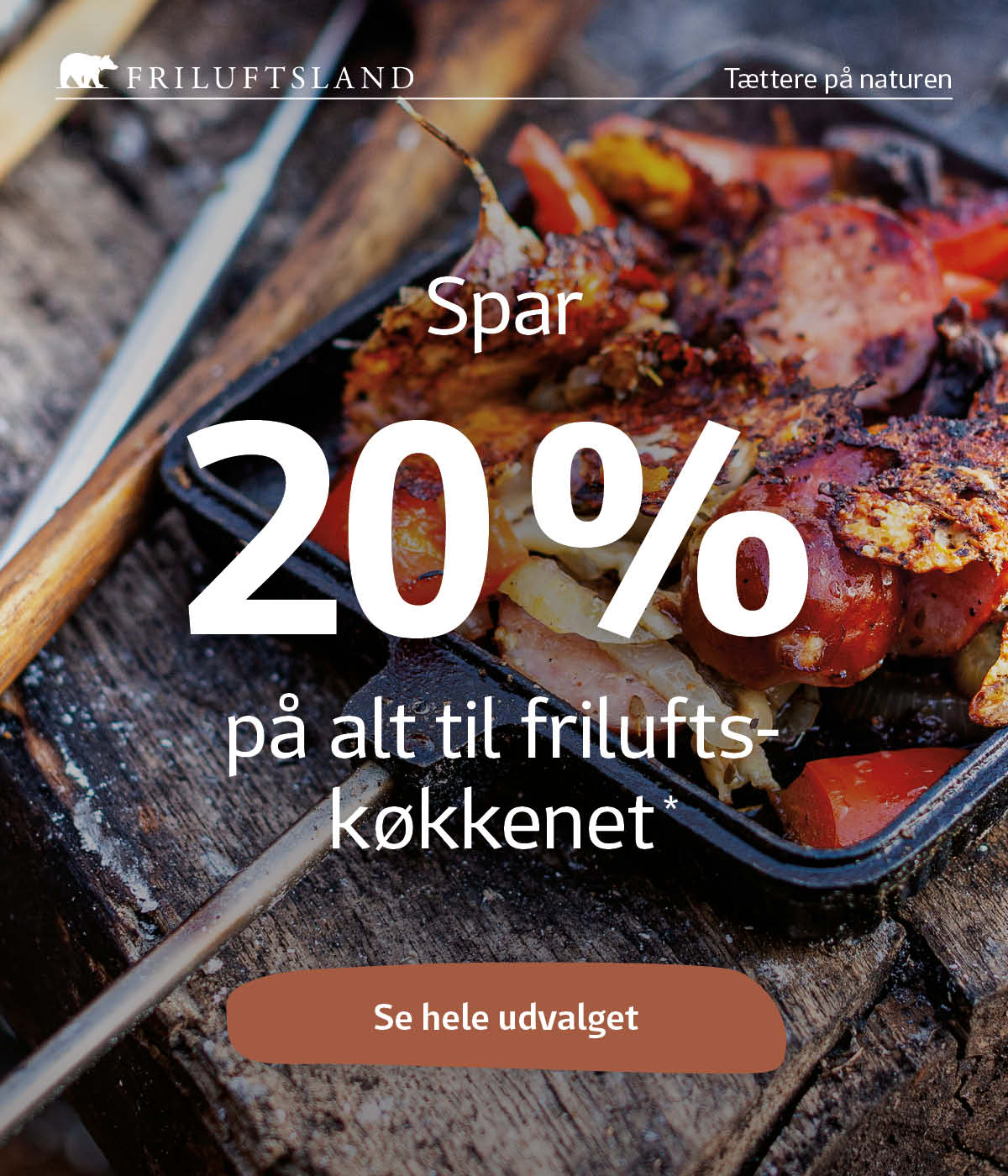 Spar 20 % på mad og drikke, båludstyr og brændere - se hele kampagnen her