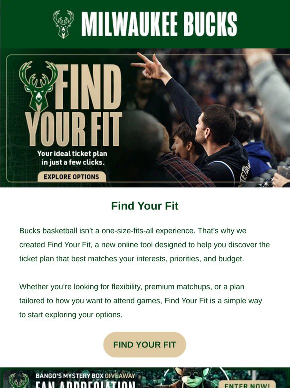 Looking For The Right Bucks Ticket Plan?
