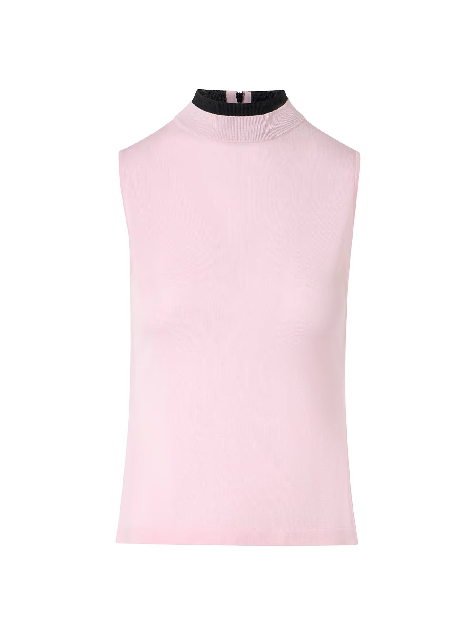 Akris Punto Mock Turtleneck Sleeveless Wool Top