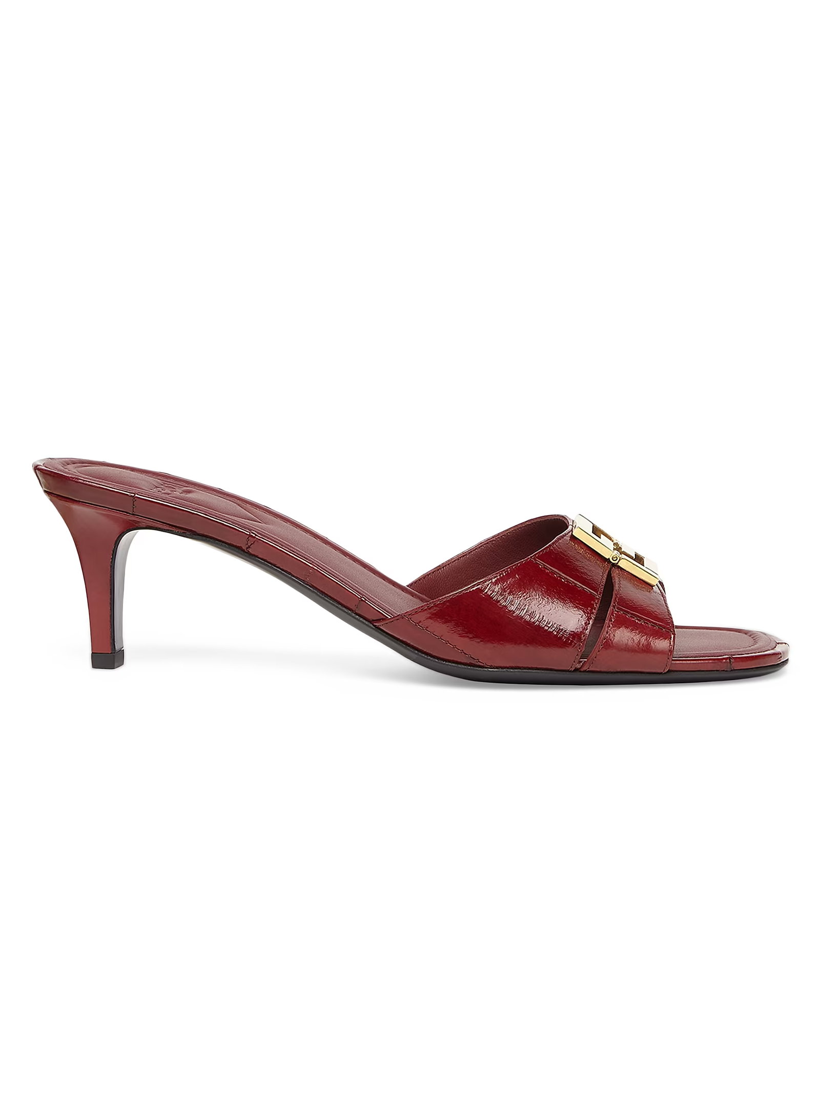 Fendi Fold 55MM Eel Skin Mules