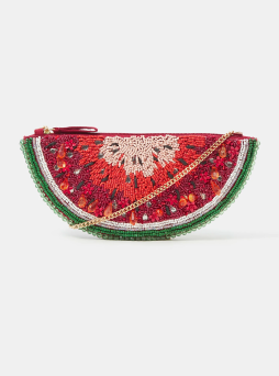 Beaded Watermelon Crossbody Bag