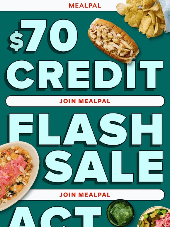 Our team gave you a $70 credit!