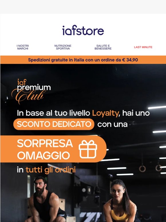 Ottieni fino al -15% EXTRA + 🎁 con IAF Premium Club!