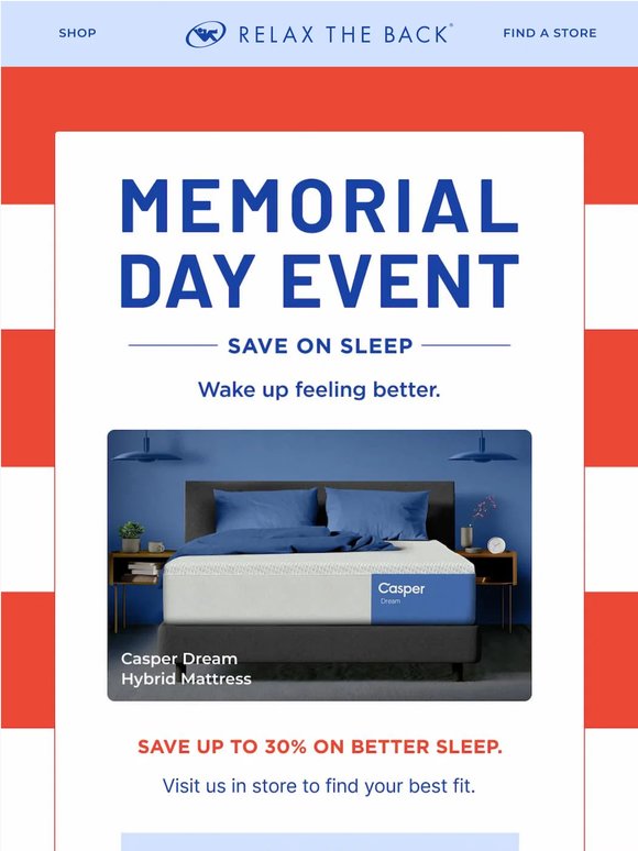 💤Save on better sleep this Memorial Day