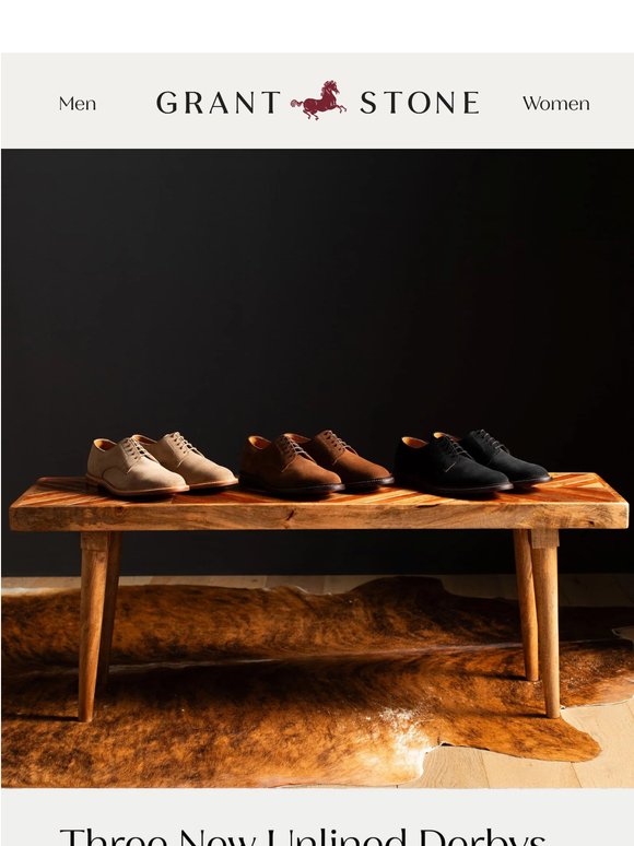Introducing the Unlined Derby + Chukka Restock