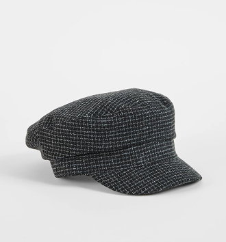 Check baker boy cap