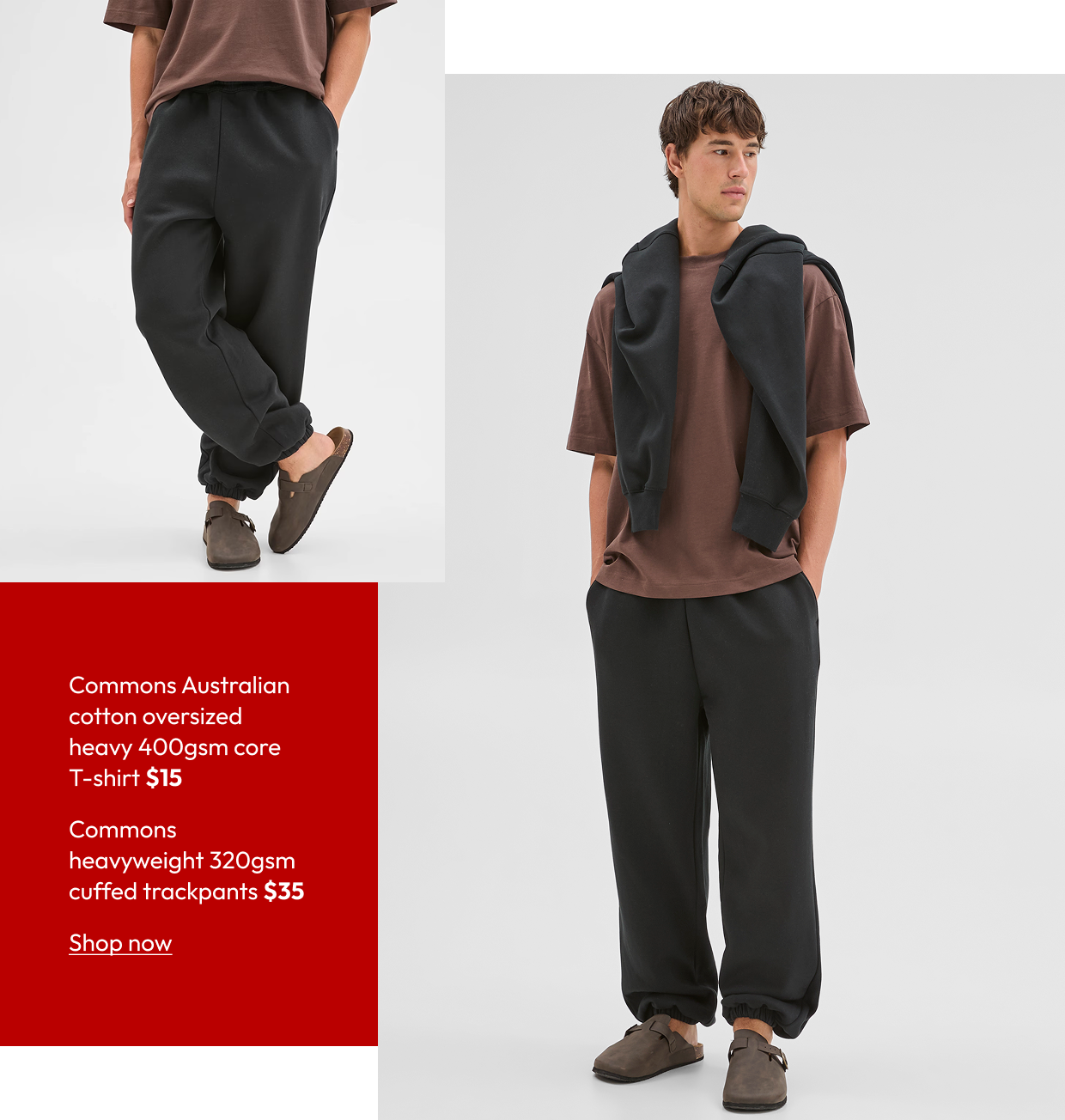 Commons Australian cotton oversized heavy 400gsm core T-shirt