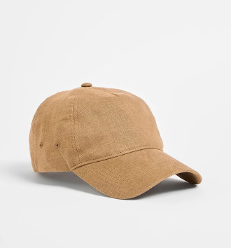 Linen baseball cap