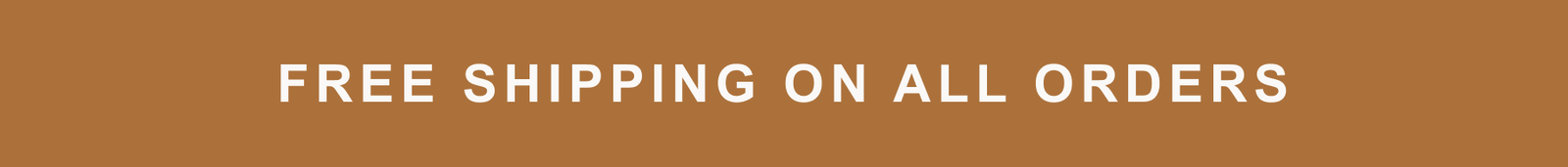 Free shipping on all orders