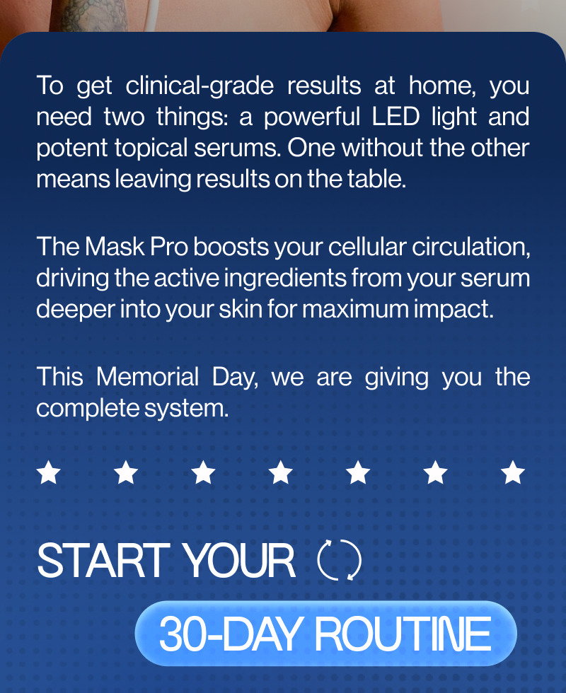 blue background and text