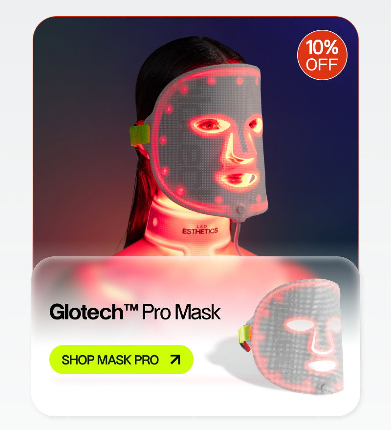 dark women weaaring mask pro, mask pro image  and green button