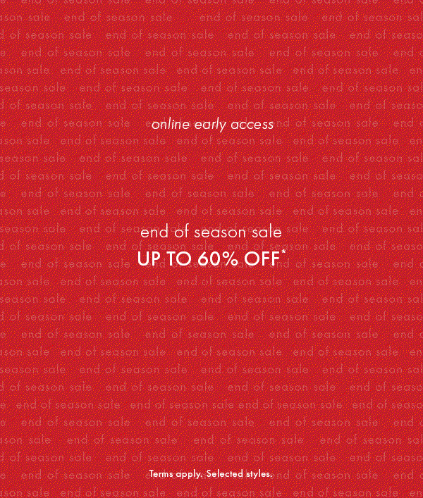 JAG End of Season Sale