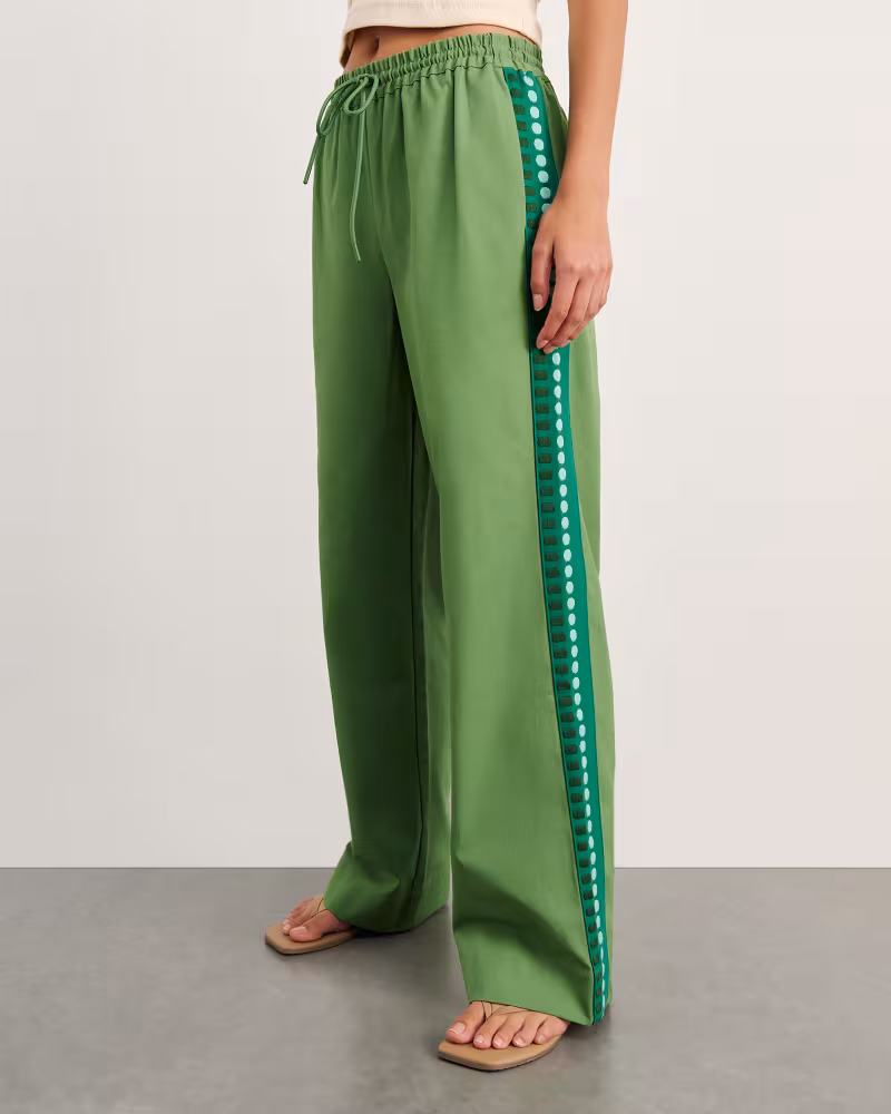 Image of Canvas Contrast Pant