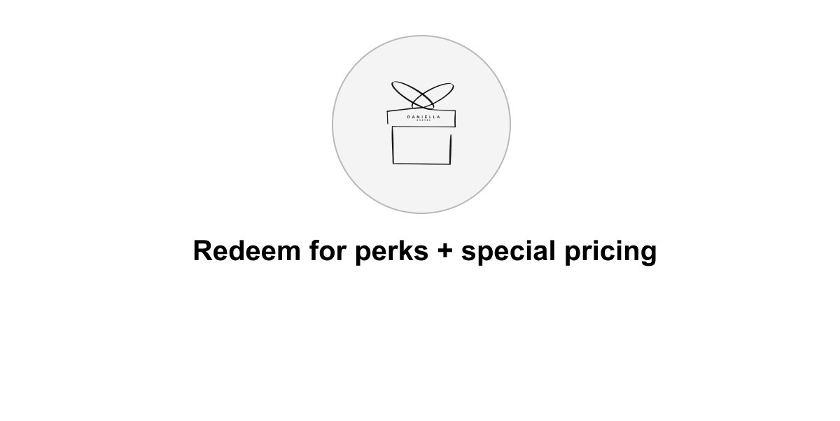 Redeem for perks + special pricing