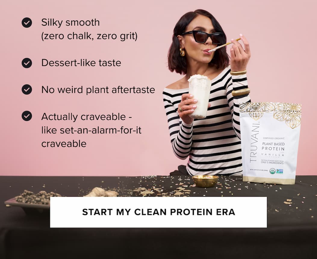 ✔ Silky smooth (zero chalk, zero grit) ✔ Dessert-like taste ✔ No weird plant aftertaste ✔ Actually craveable - like set-an-alarm-for-it craveable |  Start My Clean Protein Era →