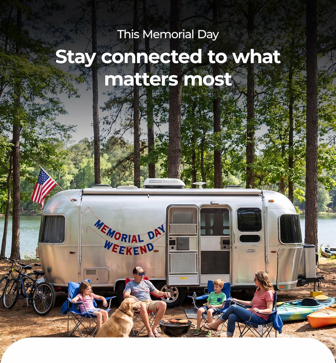 Stay connected to the internet