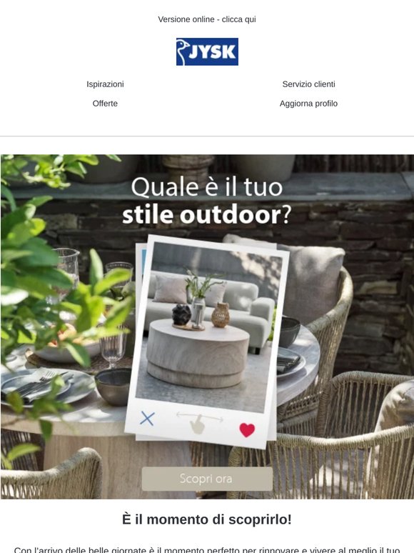 🪴🪑Scopri il tuo stile outdoor e ricevi un EXTRA 10% 🎁🌿