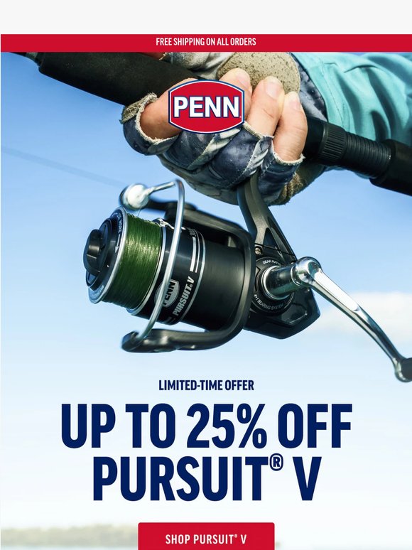 HURRY ⏰ Up to $30 Off NEW Pursuit® V For A Limited Time! 🎣