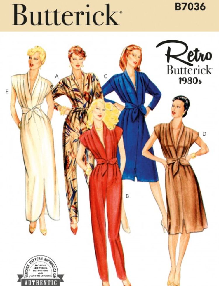 Butterick Paper Sewing Pattern 7036