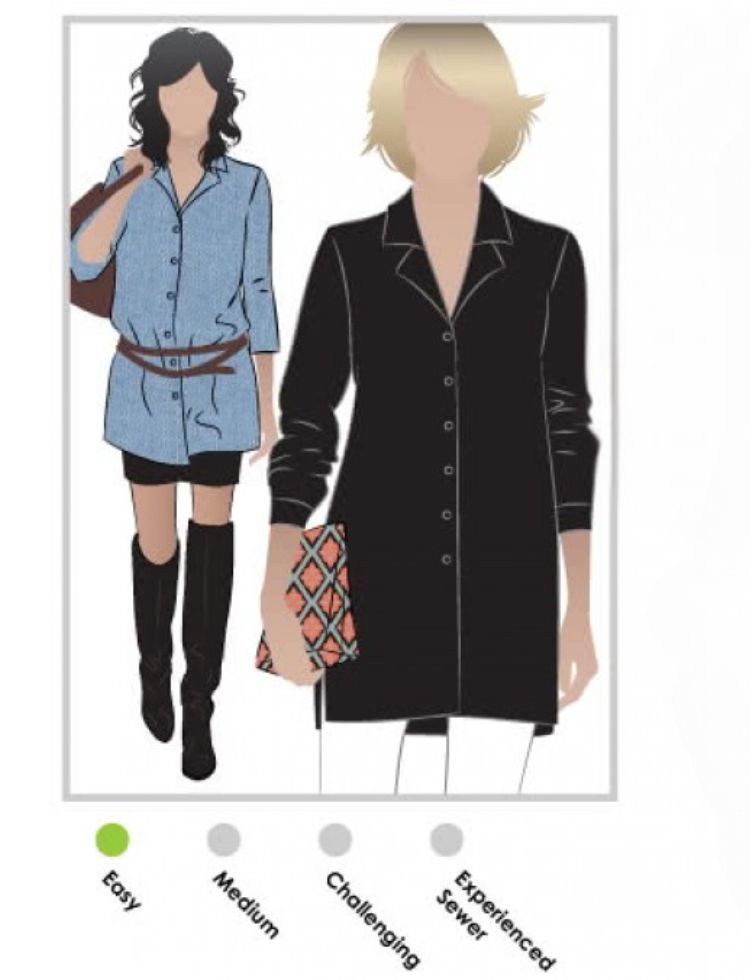 Style Arc Paper Sewing Pattern Jane Overshirt