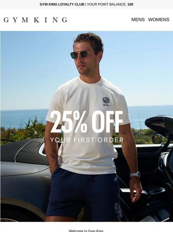 Just for you, 25% off NEW arrivals