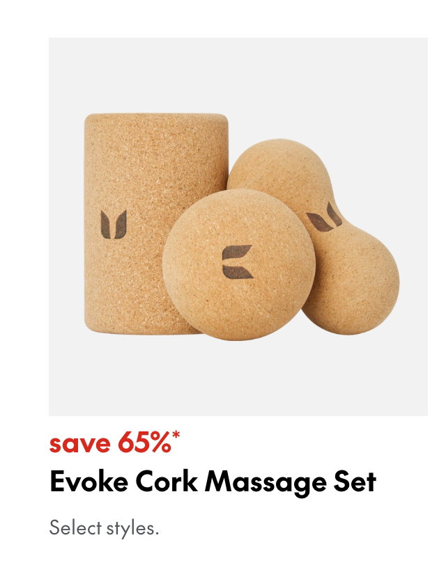 Evoke Cork Massage Set. Save 65%