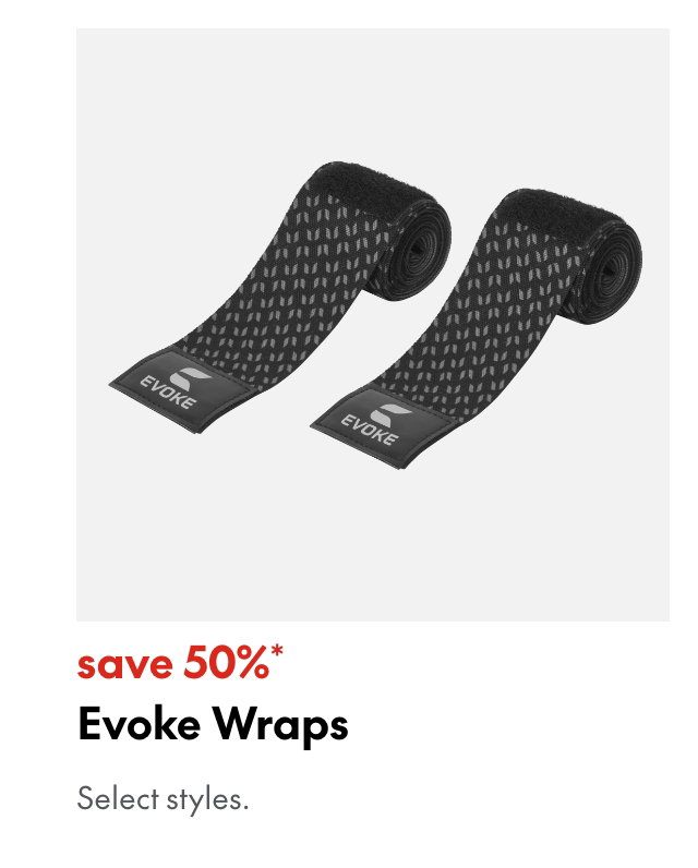 Evoke Wraps. Save 50%
