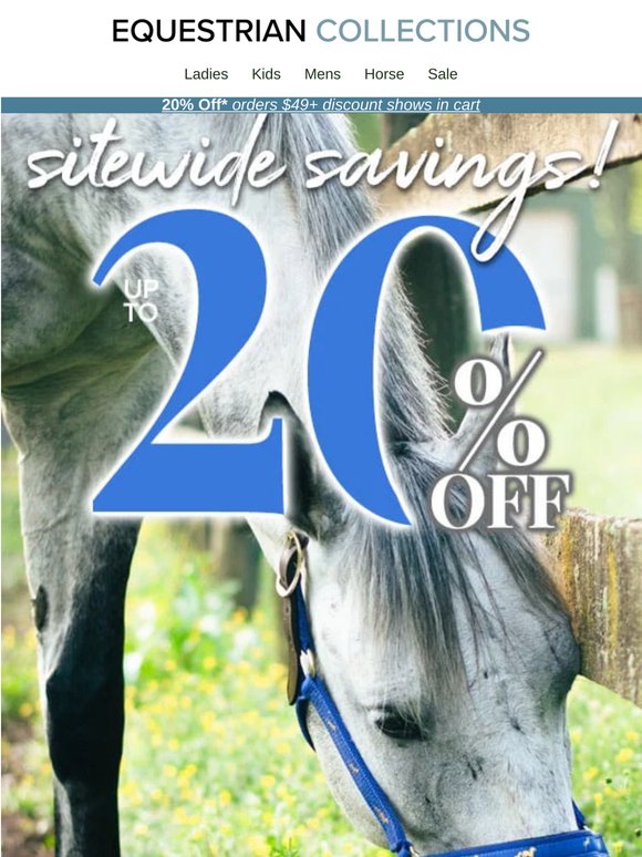 Gorgeous Gear for Gorgeous Weather—Shop Today! 20% Off Your Order