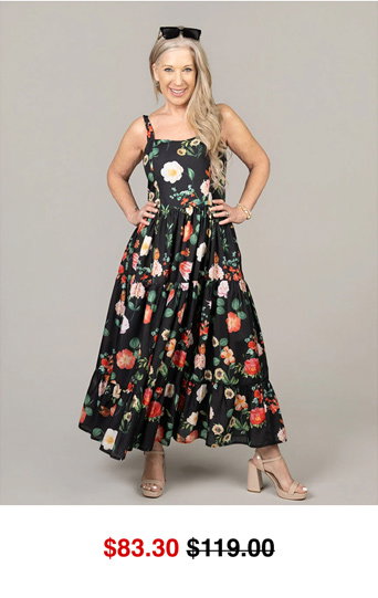 Sleeveless Tiered Summer Maxi Dress