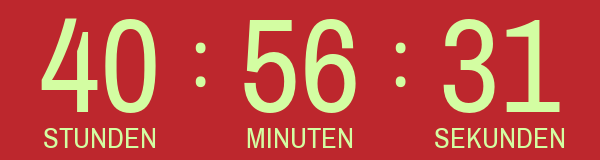 Countdown läuft: Spare noch bis zum 19.05.26 bis zu 40%