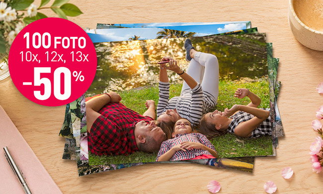 100 foto sconto 50%