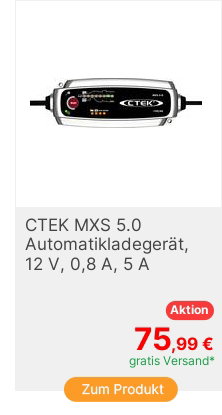 CTEK MXS 50 56305 Automatikladegert 12V 08 A 5A