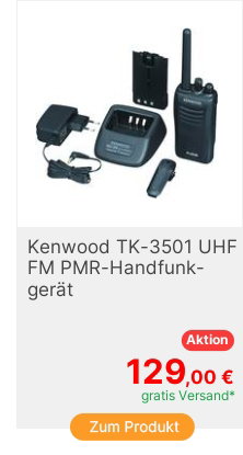 Kenwood TK3501 UHF FM TK3501E PMRHandfunkgert