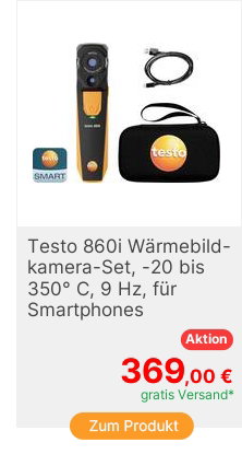 Testo 860i Set Wrmebildkamera 20 bis 350C 9Hz