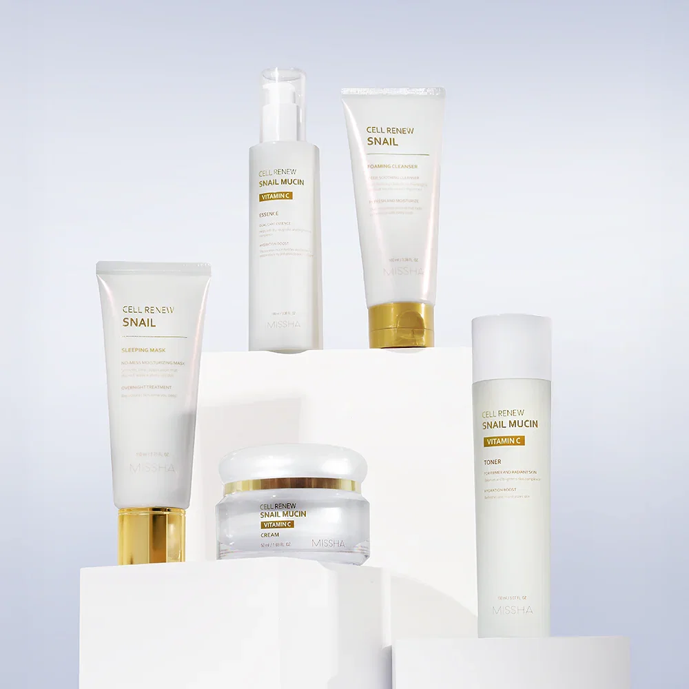 Image of Cell Renew Snail Mucin K-Beauty Skincare Routine Kit