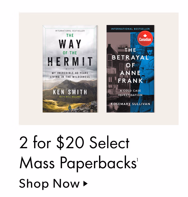 2 for $20 Select Mass Paperbacks