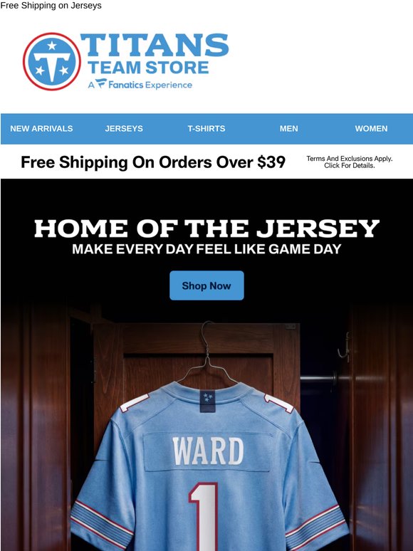 Home Of The Jersey | Rep Your Titans In Style